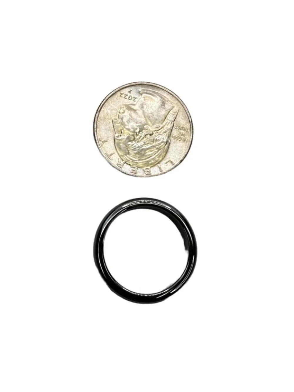 Black Tungsten Carbide Ring Size 7 Mens Wedding Band Comfort Fit Durable